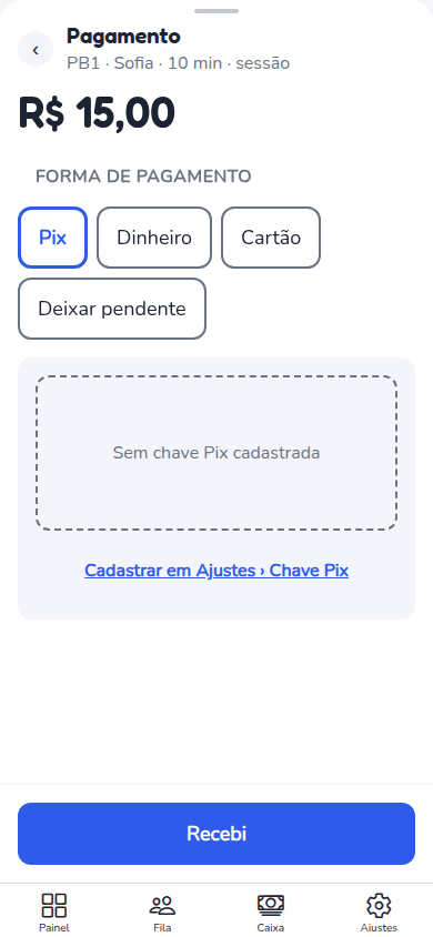 Cobrança de pagamento Pix integrada